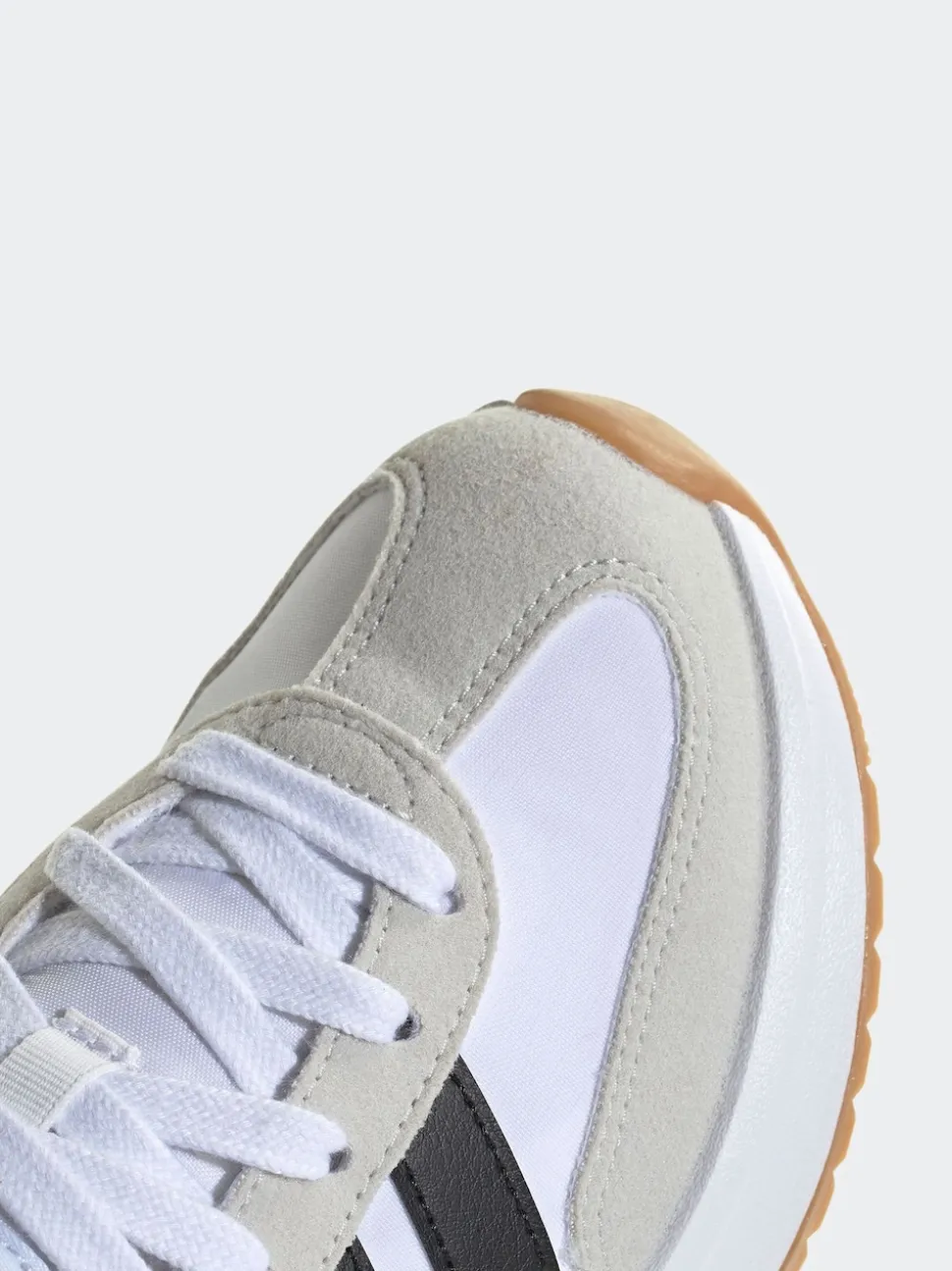 adidas White/Black/Grey Run 70s 2.0 Lace Junior Trainers