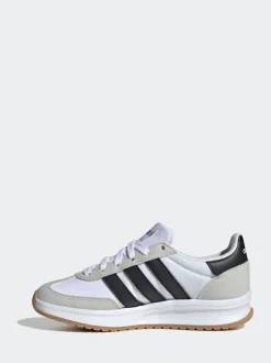 adidas White/Black/Grey Run 70s 2.0 Lace Junior Trainers