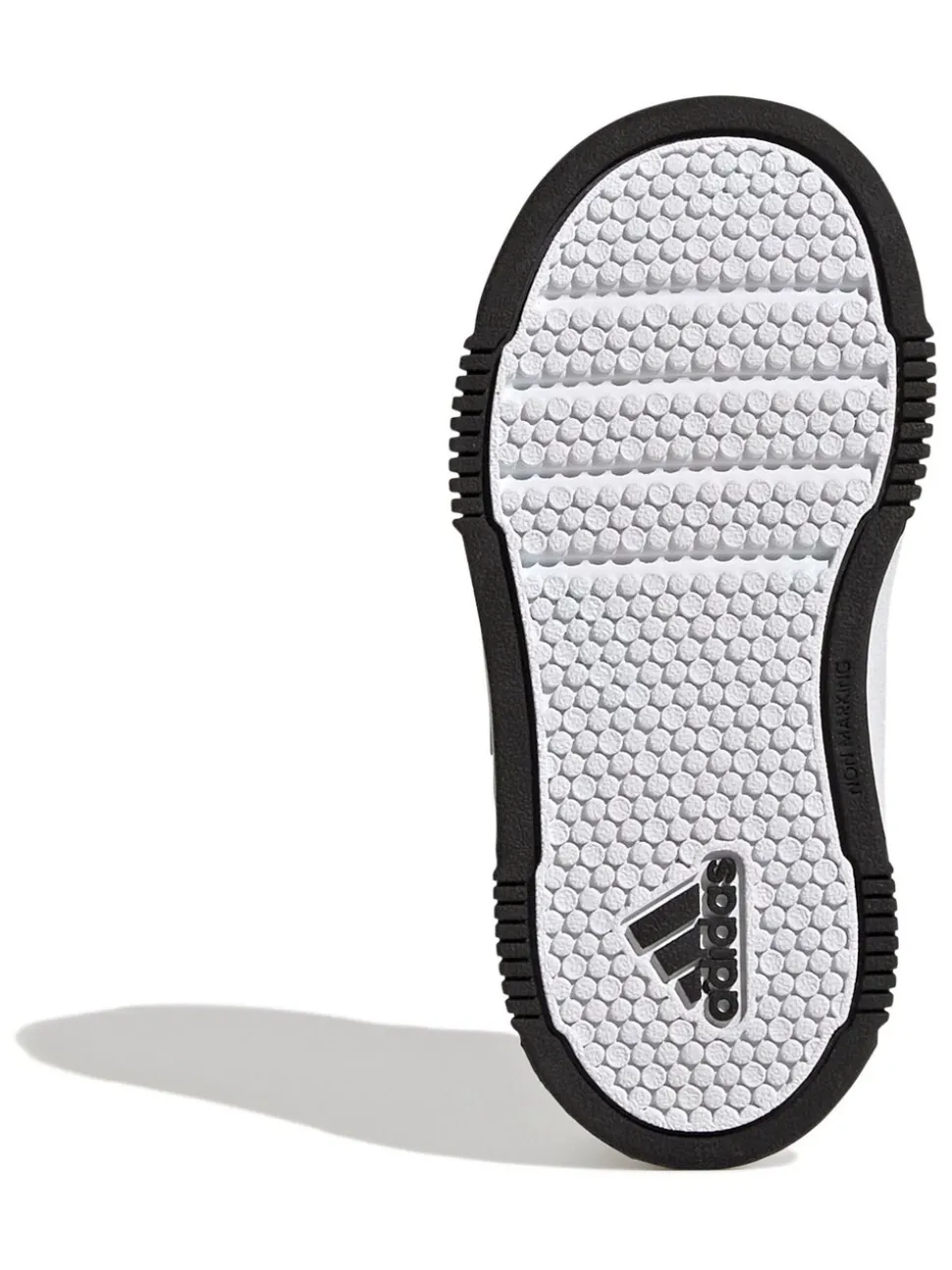 adidas White/Black Tensaur Hook and Loop Infant Trainers