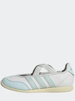 adidas White/Blue Barreda Mary Jane Junior Trainers