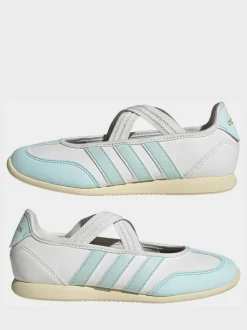 adidas White/Blue Barreda Mary Jane Junior Trainers