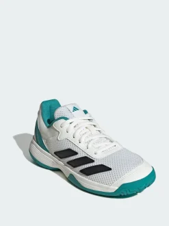 adidas White Courtflash Tennis Shoes