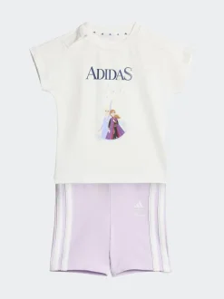 adidas White Disney Frozen Top and Short Set