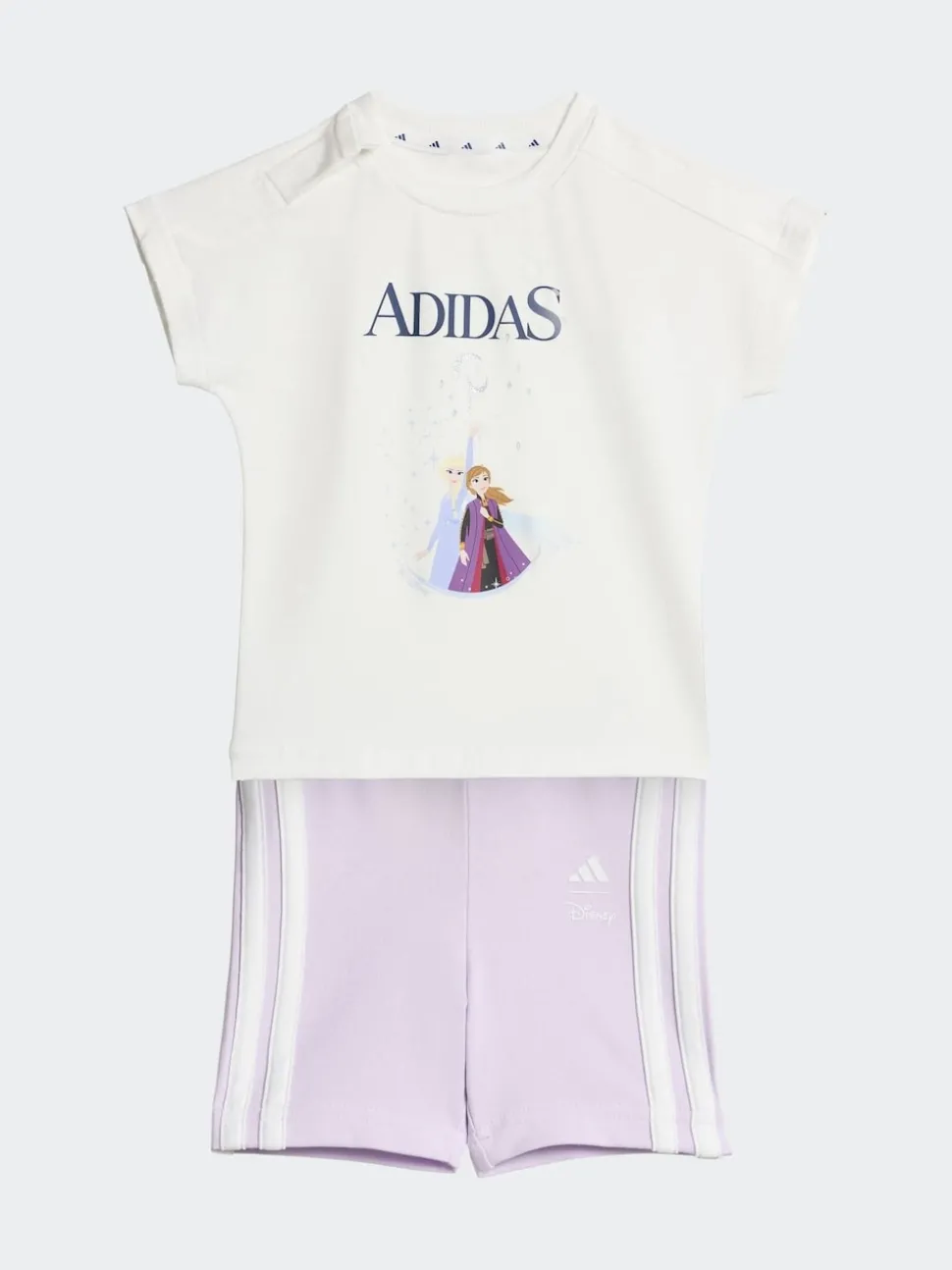 adidas White Disney Frozen Top and Short Set
