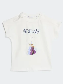 adidas White Disney Frozen Top and Short Set