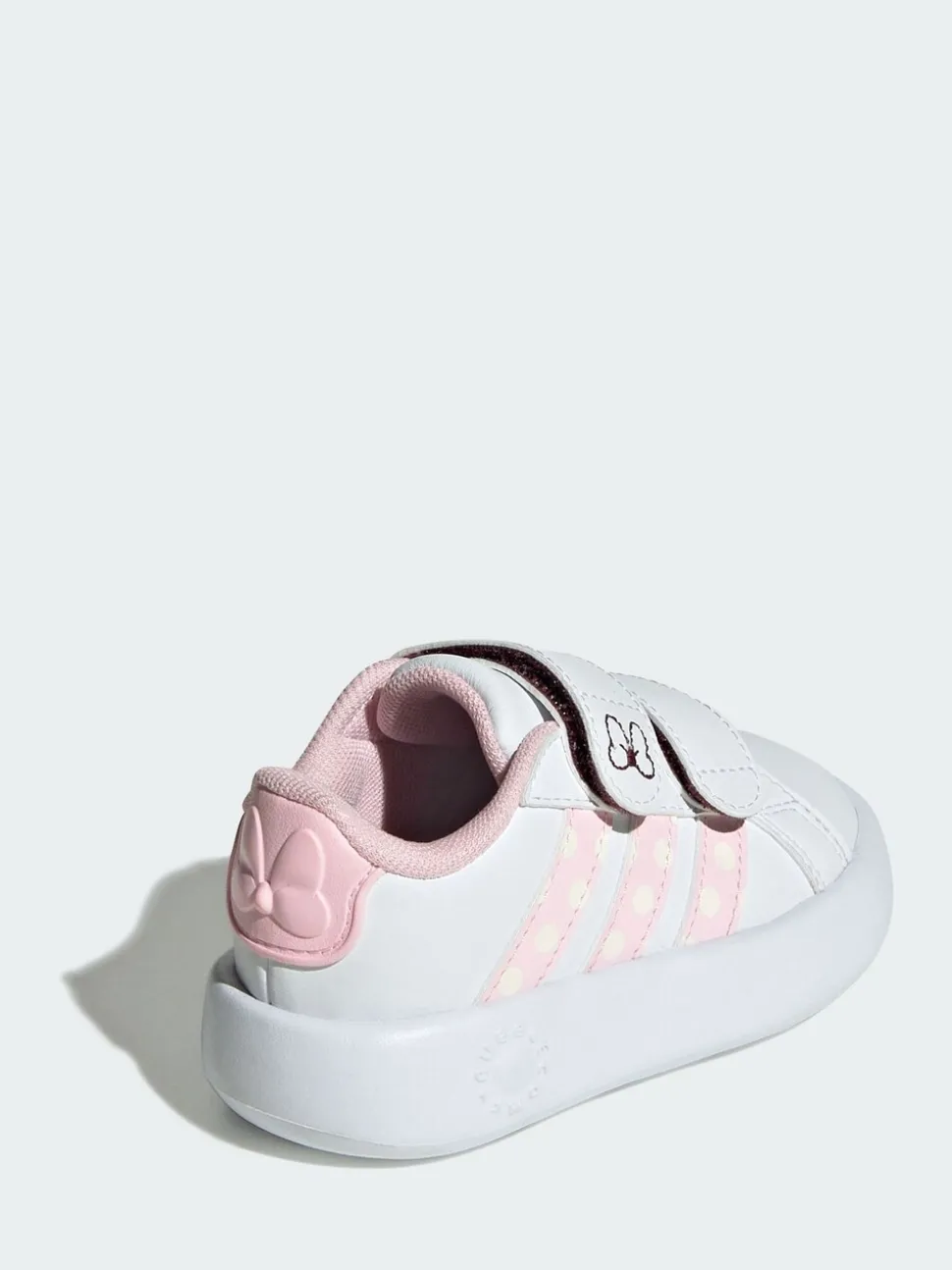 adidas White Disney Minnie Mouse Grand Kids Court Trainers