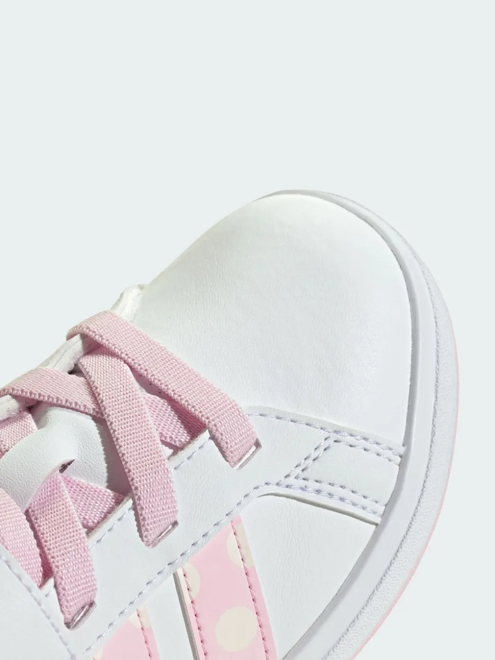adidas White Disney Minnie Mouse Grand Kids Court Trainers