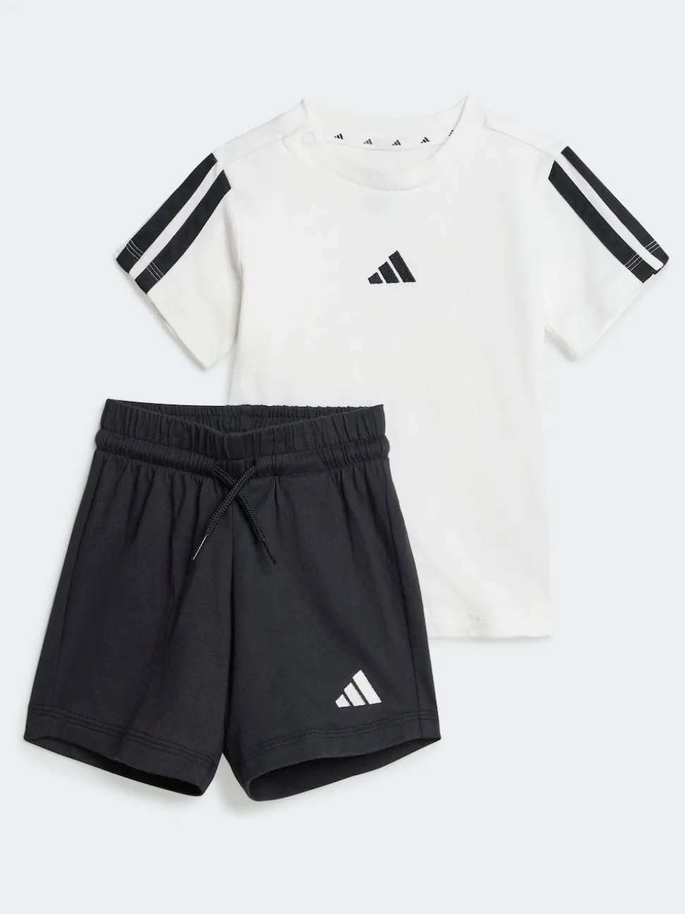 adidas White Essentials Infant Kids T-Shirt Set