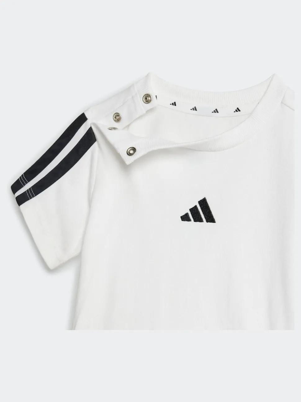 adidas White Essentials Infant Kids T-Shirt Set