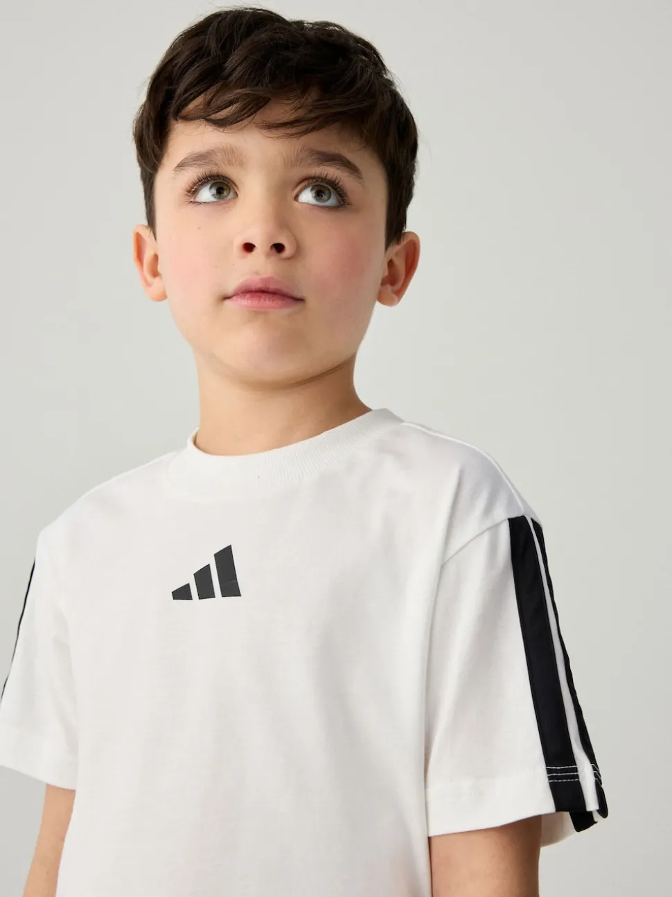 adidas White Essentials Little Kids T-Shirt Set