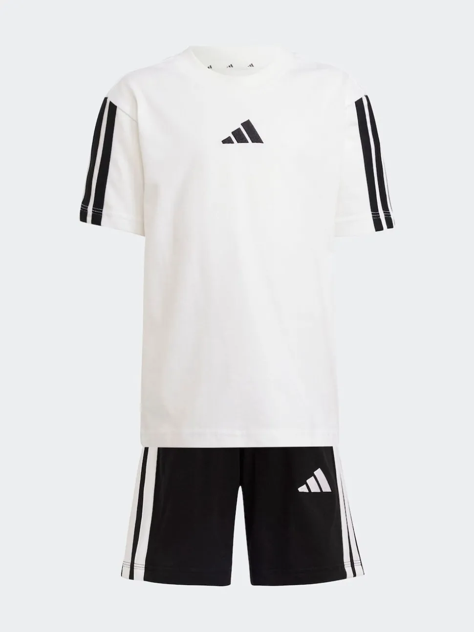adidas White Essentials Little Kids T-Shirt Set