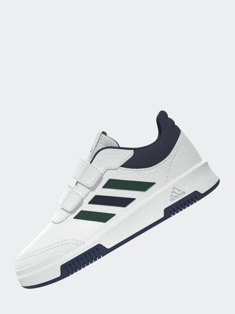 adidas White/Green/Blue Tensaur Hook and Loop Infant Trainers