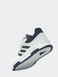 adidas White/Green/Blue Tensaur Hook and Loop Infant Trainers