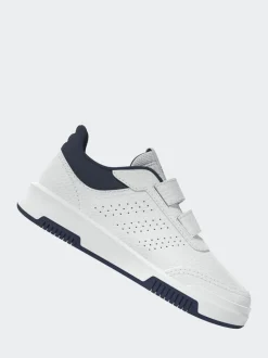 adidas White/Green/Blue Tensaur Hook and Loop Infant Trainers