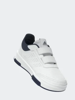 adidas White/Green/Blue Tensaur Hook and Loop Infant Trainers