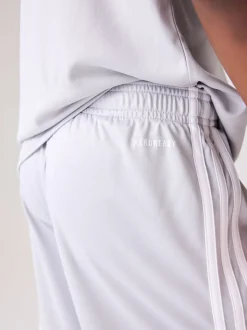 adidas White Grey Squadra 25 Kids Shorts