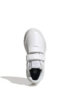 adidas White Hook and Loop Tensaur Kids Trainers