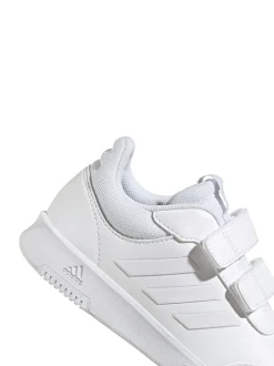 adidas White Hook and Loop Tensaur Kids Trainers