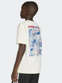 adidas White Marvel Spider-Man Graphic T-Shirt
