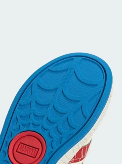 adidas White Marvel Spider-Man Grand Court Shoes