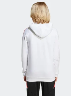 adidas White Messi Hoodie Kids