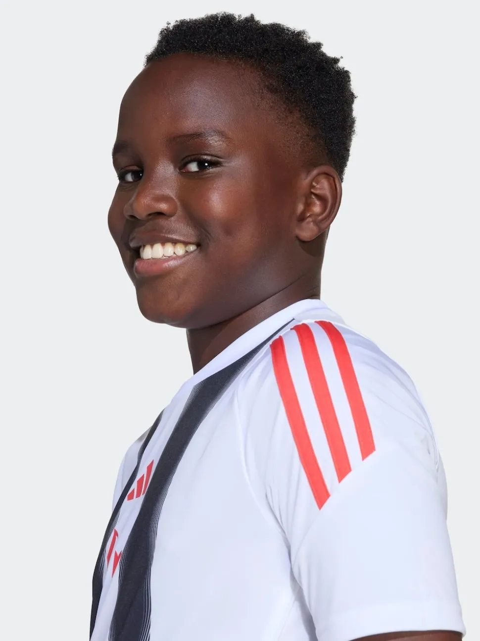 adidas White Messi Training Kids Jersey