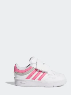 adidas White Rapid Court Mid Lace Junior Trainers