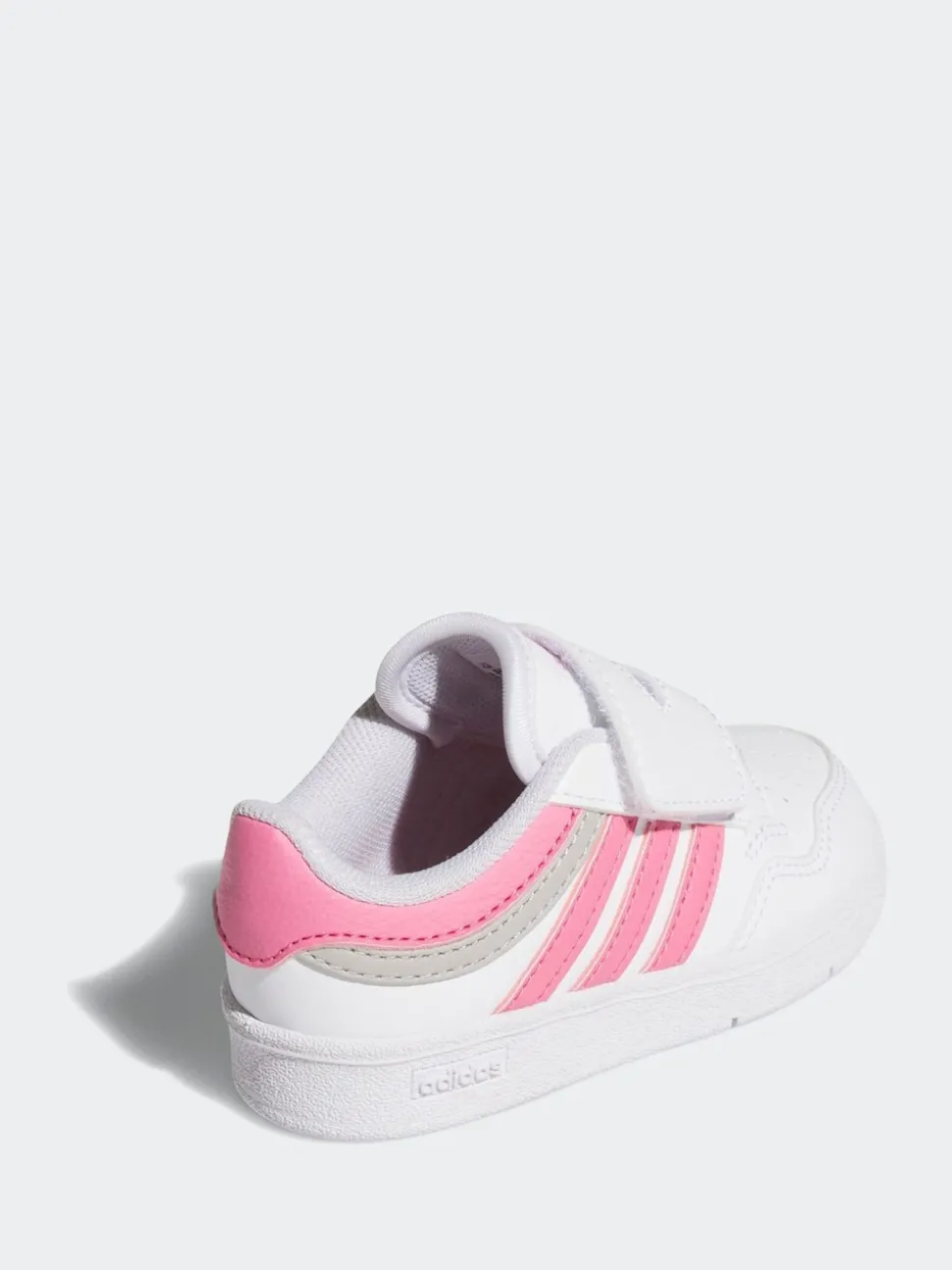 adidas White Rapid Court Mid Lace Junior Trainers
