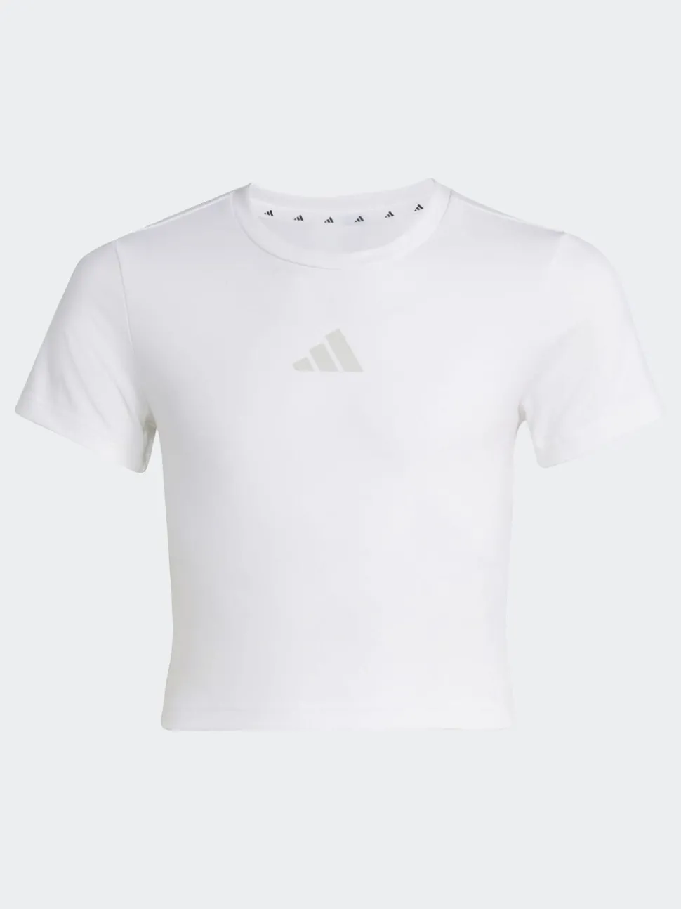 adidas White Soft Touch Baby Crop T-Shirt