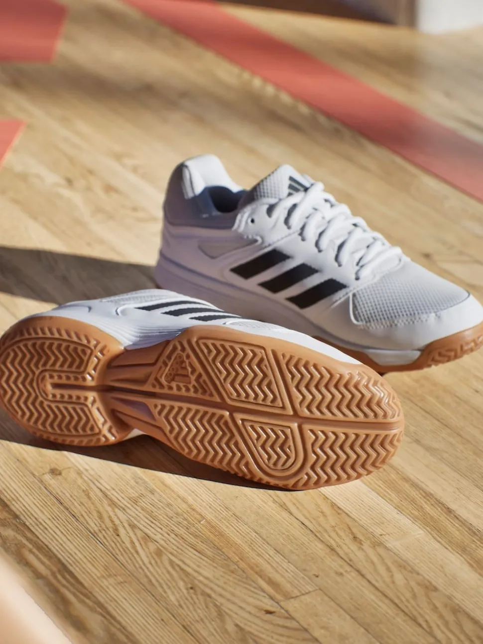 adidas White Speedcourt Indoor Shoes