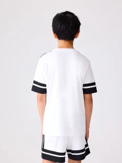 adidas White Squadra 25 Kids Shorts