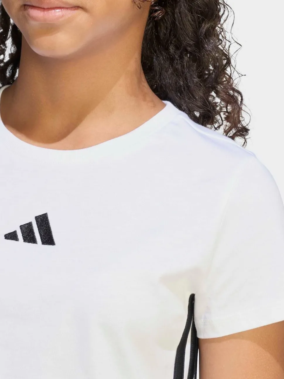 adidas White 3-Stripes Essentials Baby T-Shirt