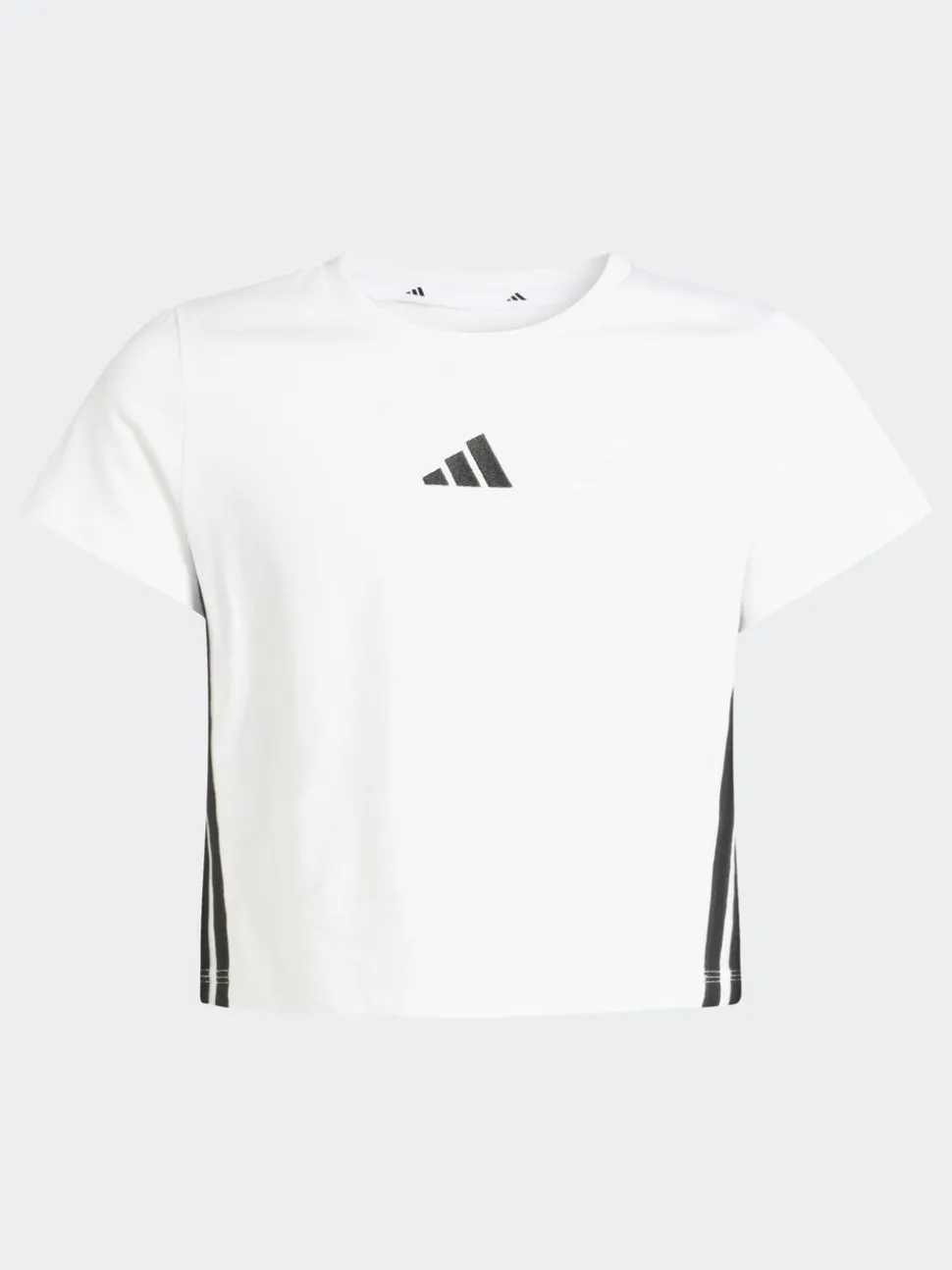 adidas White 3-Stripes Essentials Baby T-Shirt