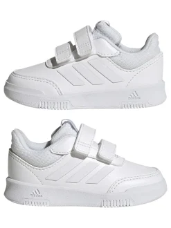 adidas White Tensaur Hook and Loop Infant Trainers