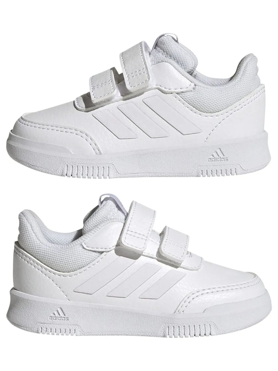 adidas White Tensaur Hook and Loop Infant Trainers