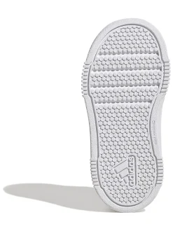 adidas White Tensaur Hook and Loop Infant Trainers