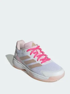 adidas White Ubersonic Tennis Shoes