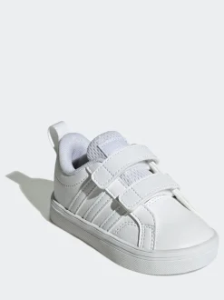 adidas White VS Pace 2.0 Hook and Loop Infant Trainers