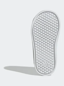 adidas White VS Pace 2.0 Hook and Loop Infant Trainers