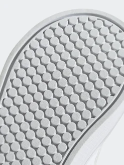 adidas White VS Pace 2.0 Hook and Loop Infant Trainers