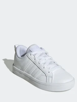 adidas White VS Pace 2.0 Lace Kids Trainers