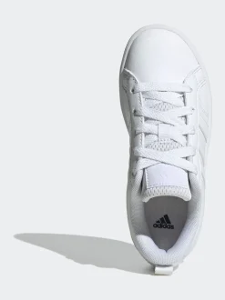 adidas White VS Pace 2.0 Lace Kids Trainers