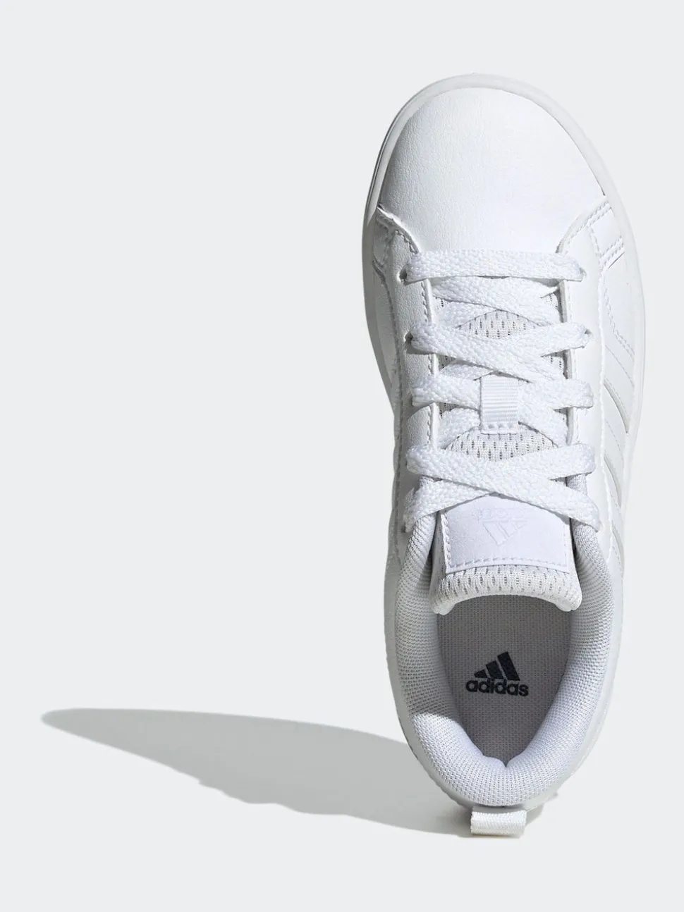 adidas White VS Pace 2.0 Lace Kids Trainers