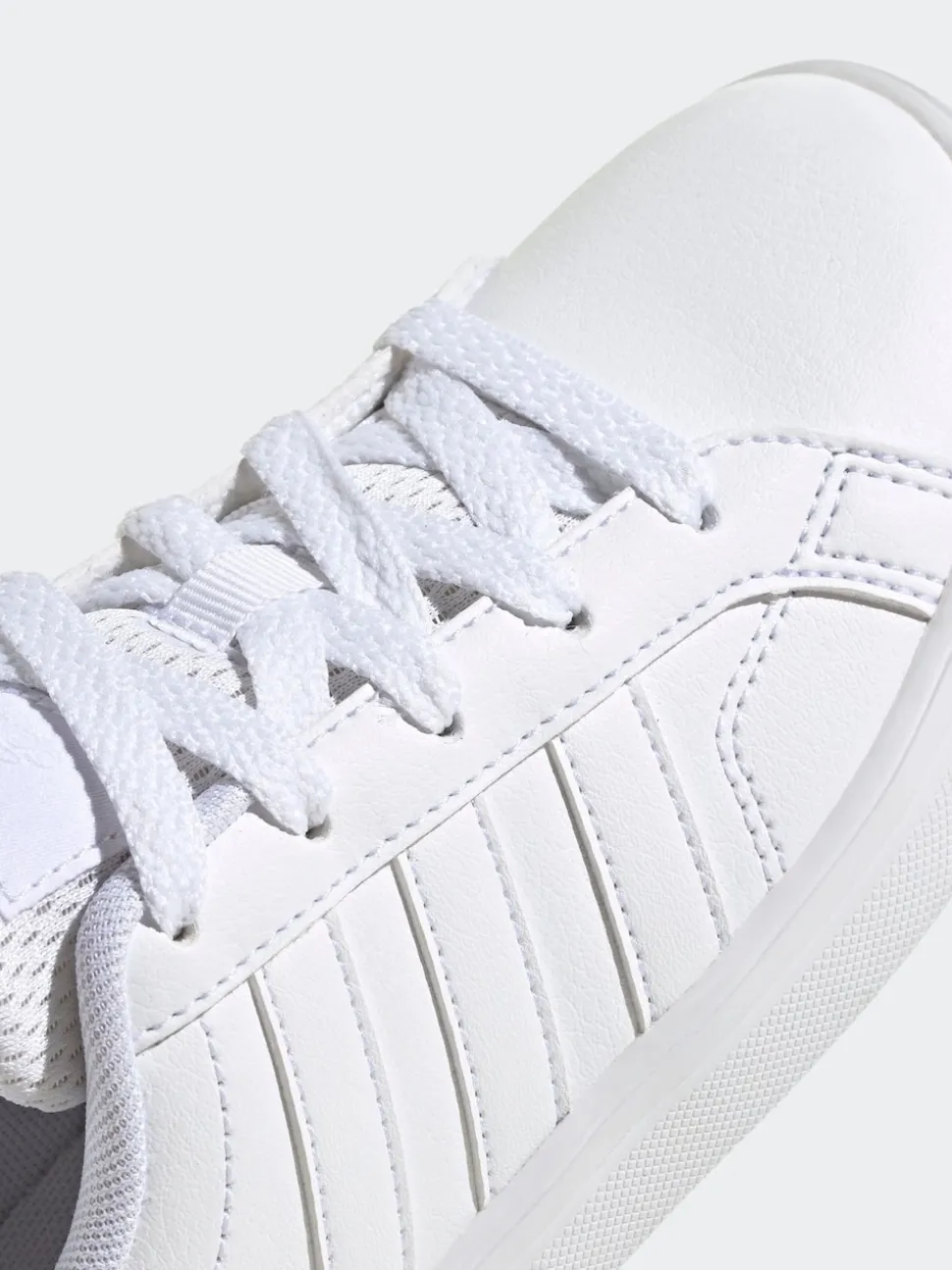 adidas White VS Pace 2.0 Lace Kids Trainers