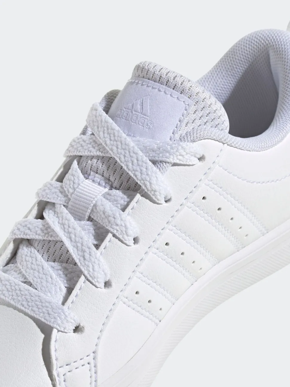 adidas White VS Pace 2.0 Lace Kids Trainers