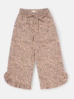 Angel & Rocket Animal Erika Leopard Frill Hem Trousers