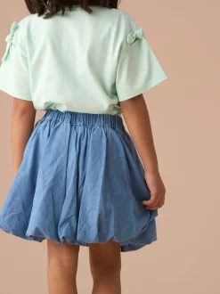 Angel & Rocket Annie Blue Bubble Hem Denim Skirt