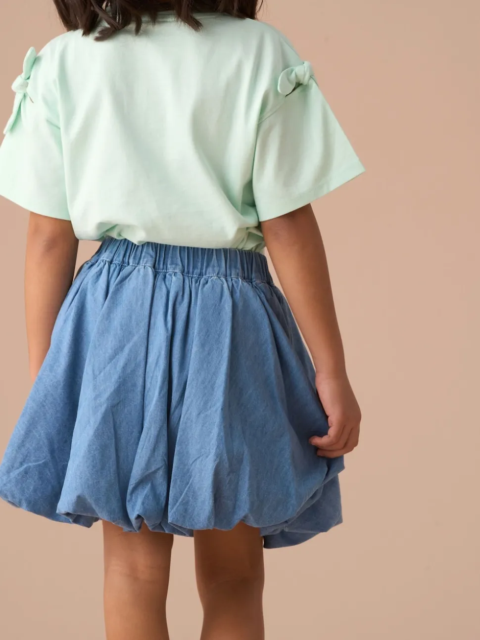 Angel & Rocket Annie Blue Bubble Hem Denim Skirt