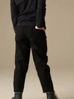 Angel & Rocket Black Aylie Beaded Barrel Leg Jeans