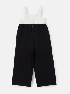 Angel & Rocket Black Illiana Crochet Linen Jumpsuit